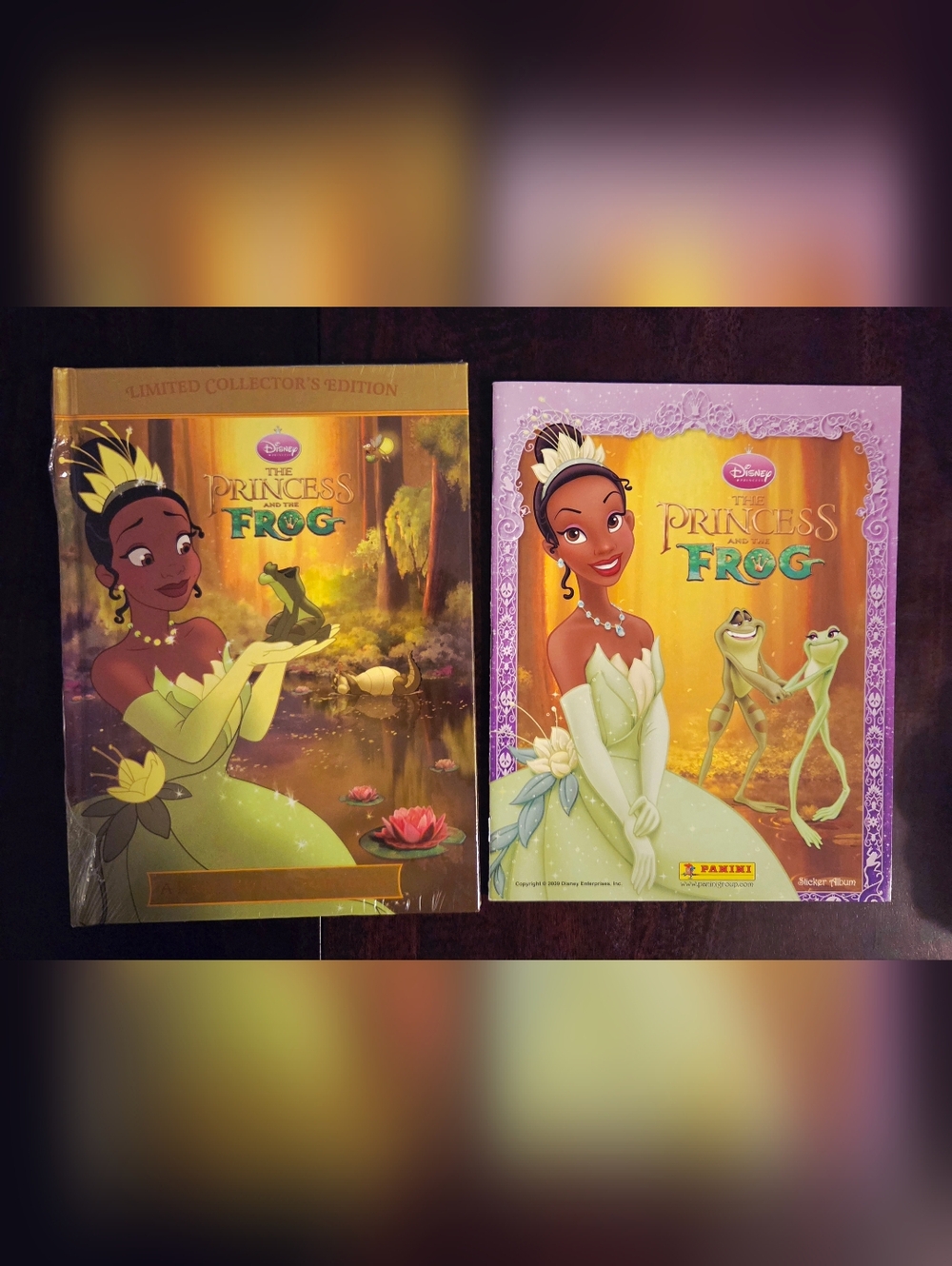 Disney Princess and the Frog Collector Sticker Books - Green, Gold, Purple
